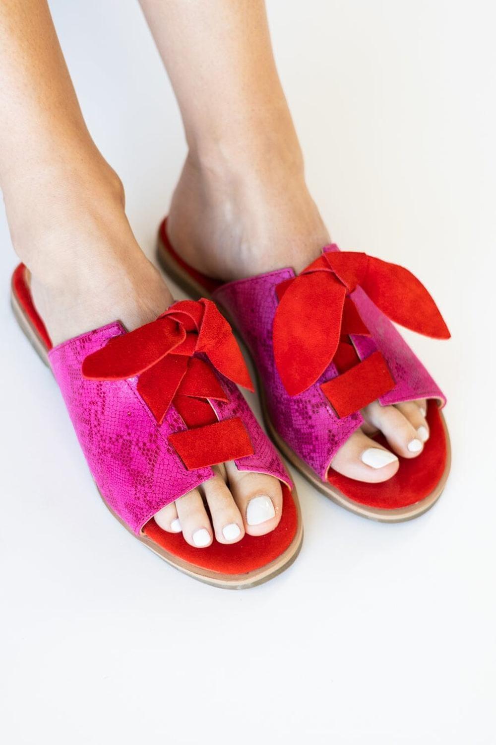 Sandalia Mujer / Salina Fucsia Rojo-0