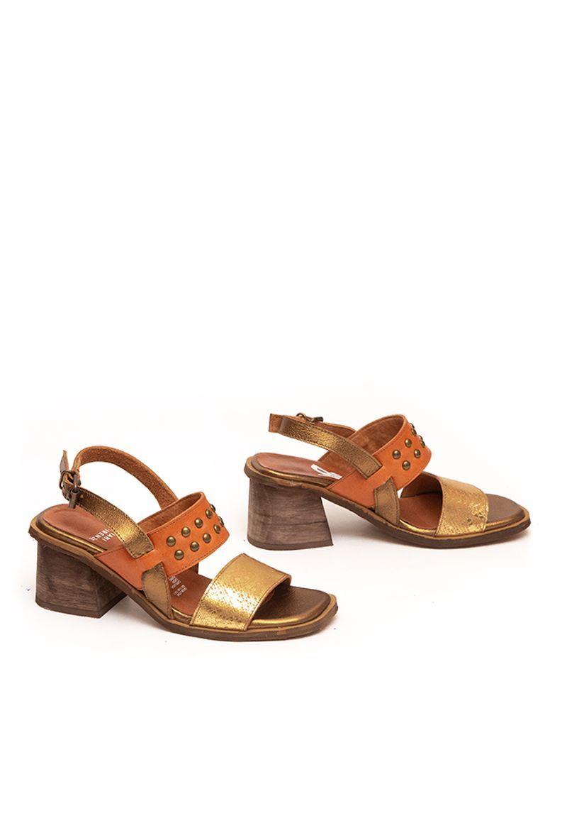 Sandalia De Cuero Pardalote C6 Dorado Giani Dafirenze-2