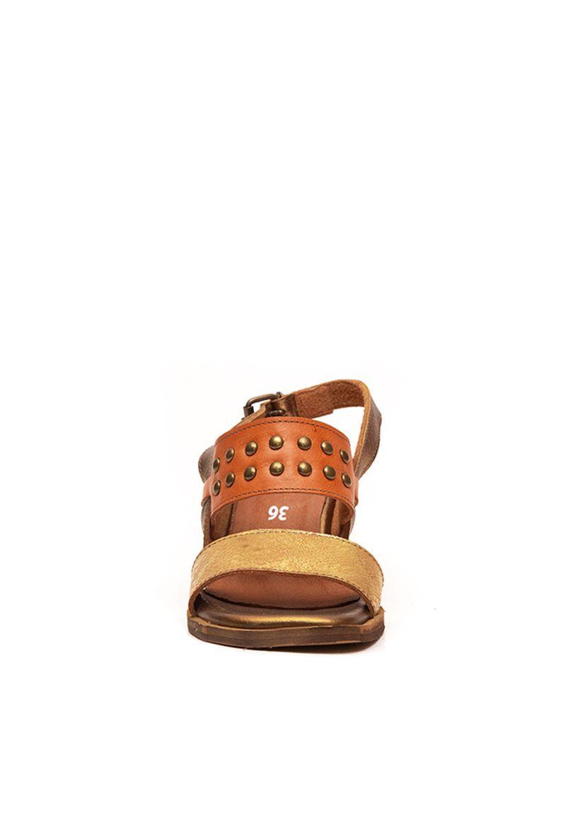 Sandalia De Cuero Pardalote C6 Dorado Giani Dafirenze-3