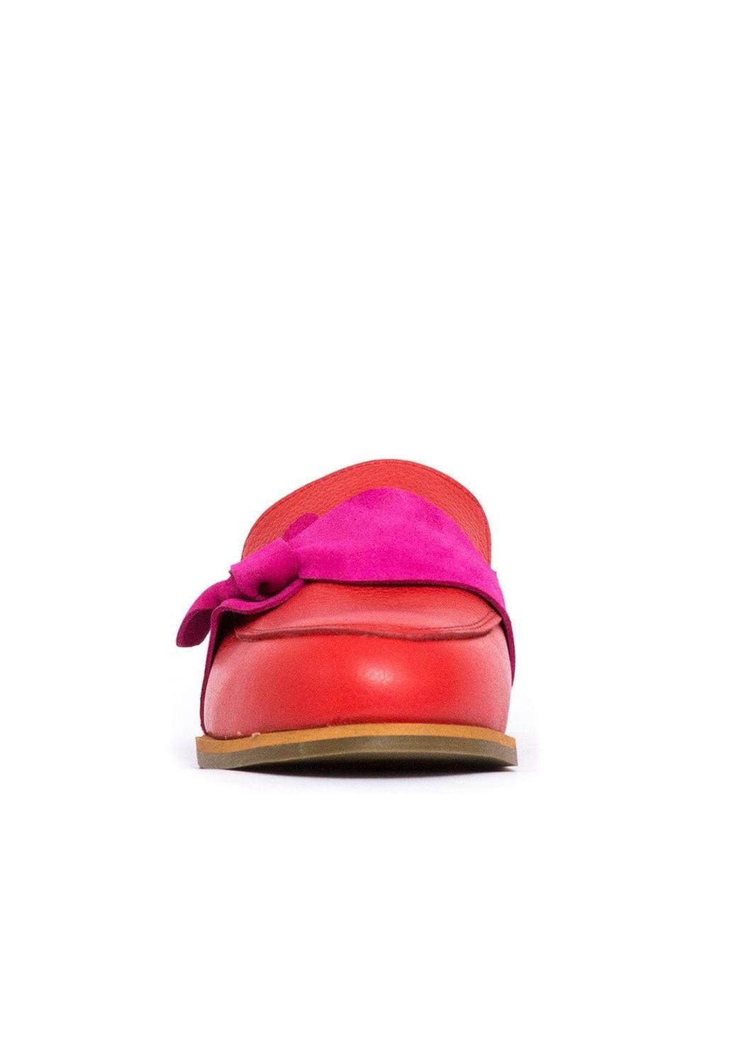 Mocasin Mujer / Elba Rojo Fucsia-1