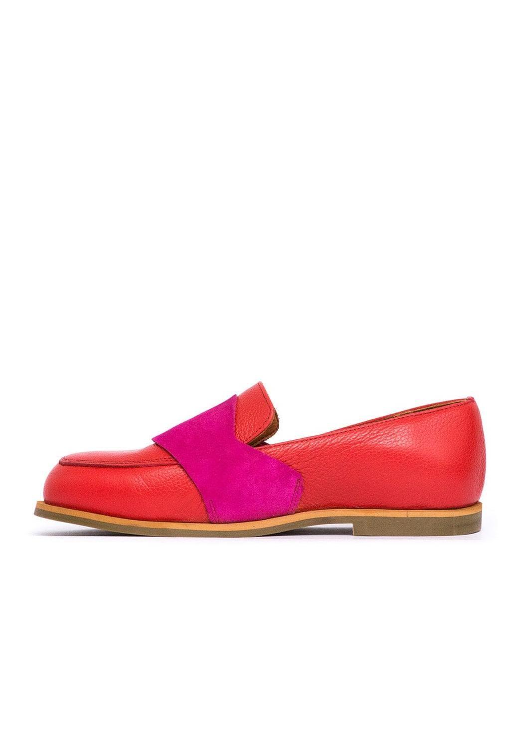 Mocasin Mujer / Elba Rojo Fucsia-3