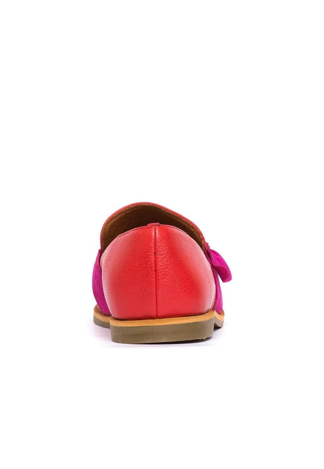 Mocasin Mujer / Elba Rojo Fucsia-4