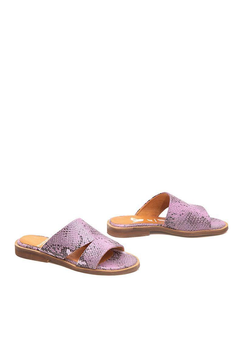 Sandalia De Cuero Lile C27 Morado Giani Dafirenze-2