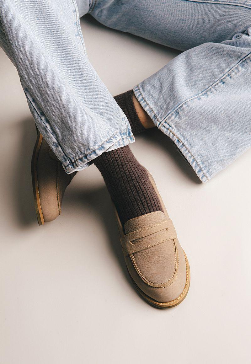 Mocasin Mujer / Coligue Beige-6