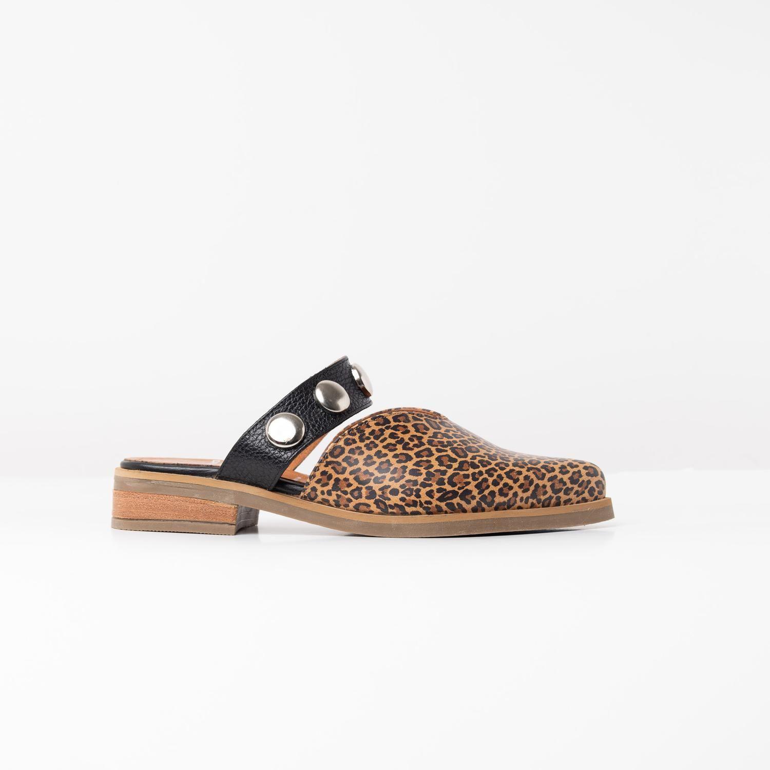 Babucha Mujer / Pibi Leopardo Negro-0