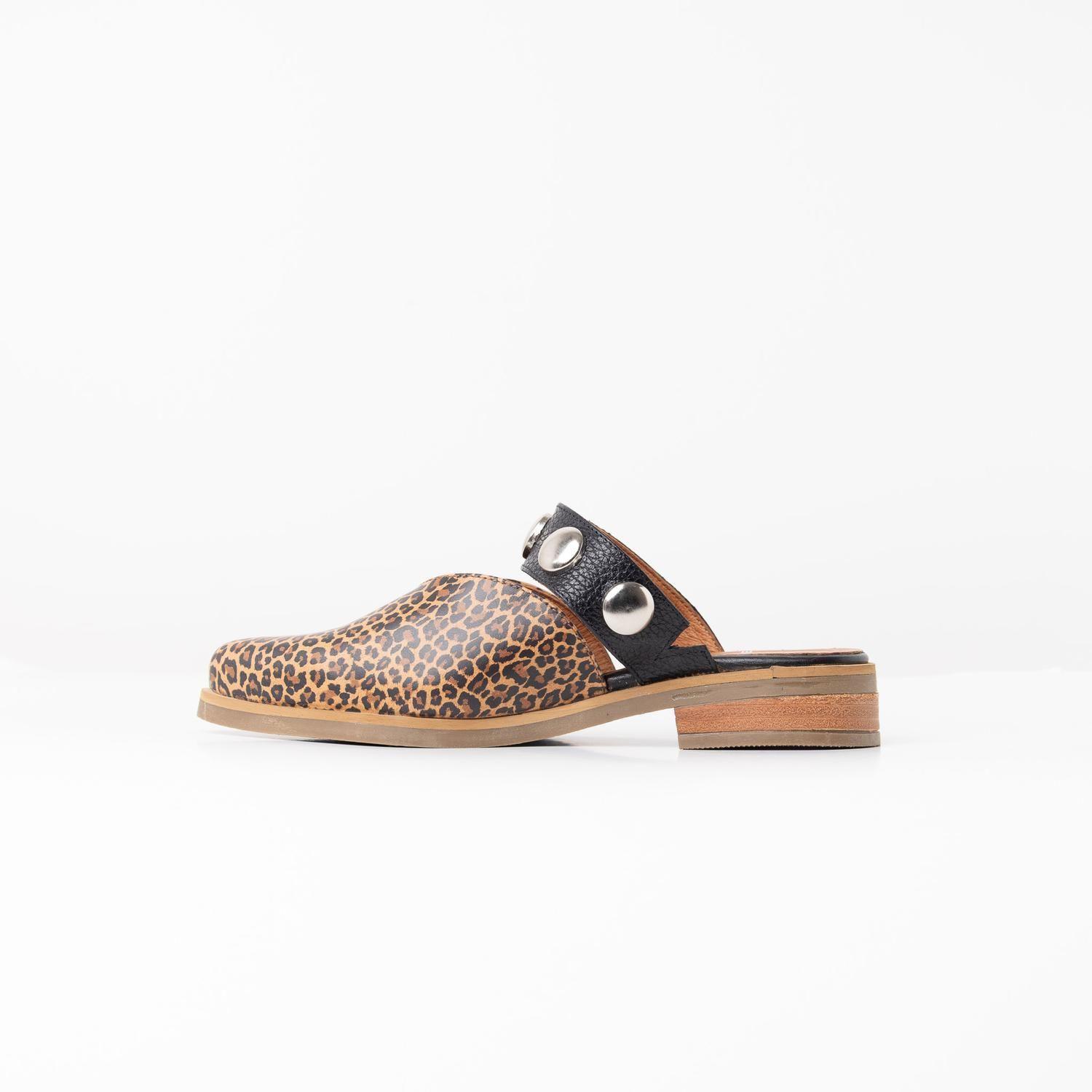Babucha Mujer / Pibi Leopardo Negro-2