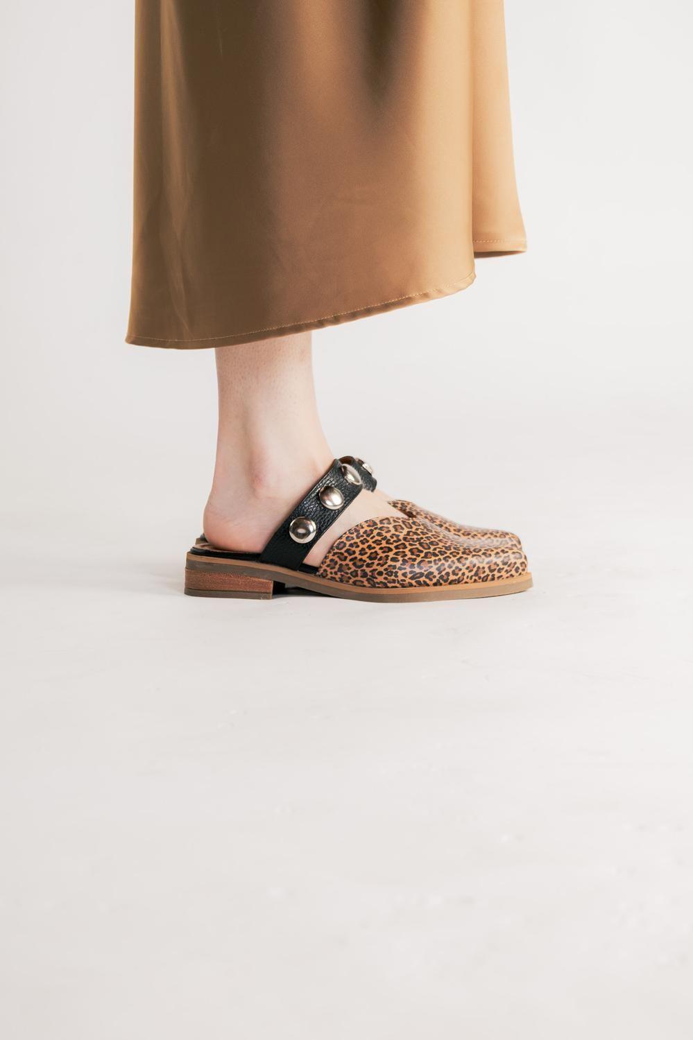 Babucha Mujer / Pibi Leopardo Negro-3
