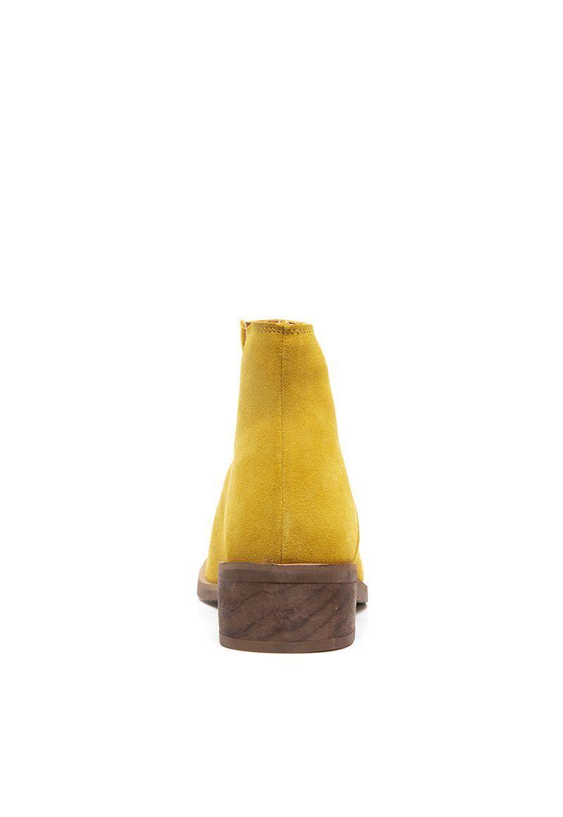 Botin De Cuero Alerce C3 Mostaza Giani Dafirenze-5
