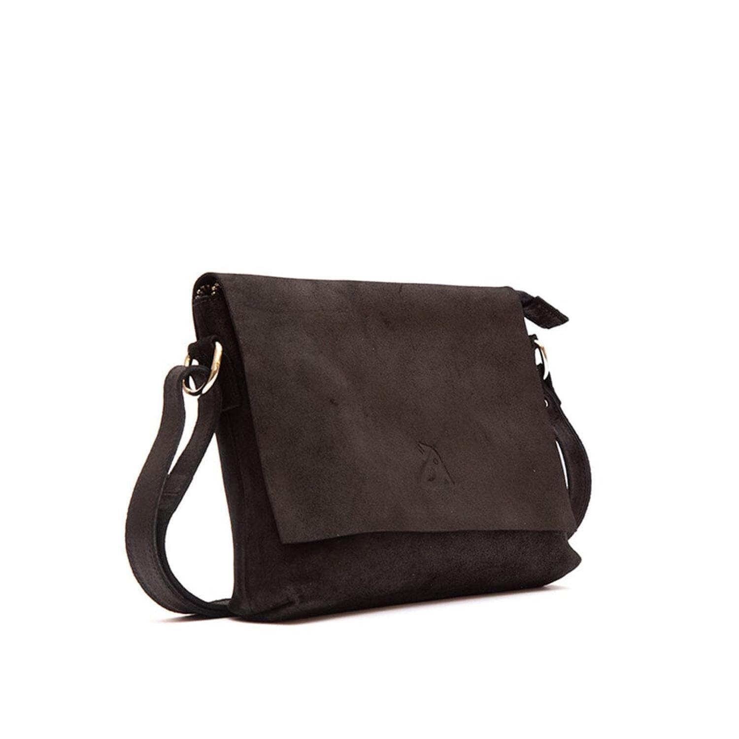 Bandolera Mujer De Cuero Thea Negro C1-2