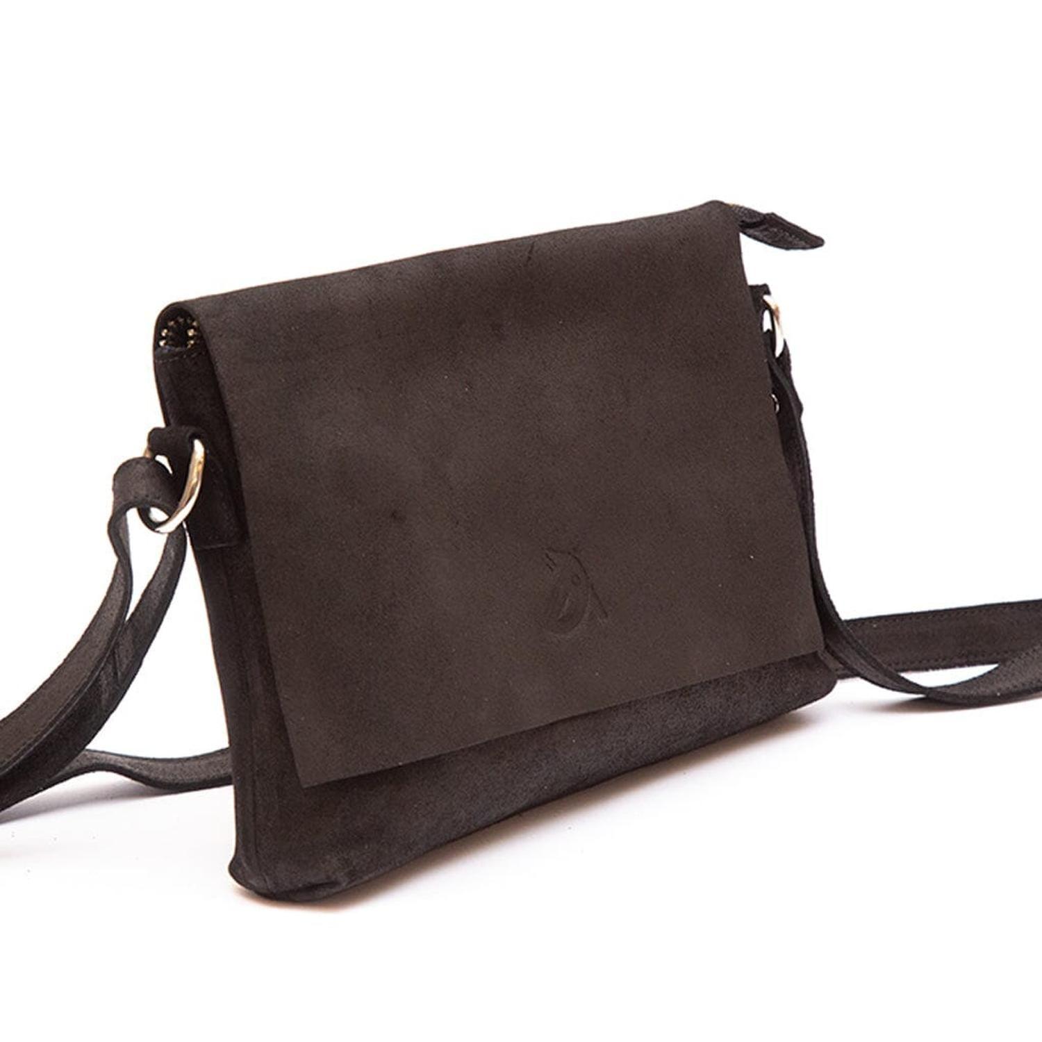 Bandolera Mujer De Cuero Thea Negro C1-3