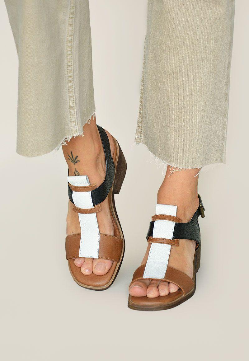 Sandalia De Cuero Timbo C1 Negro Giani Dafirenze-1