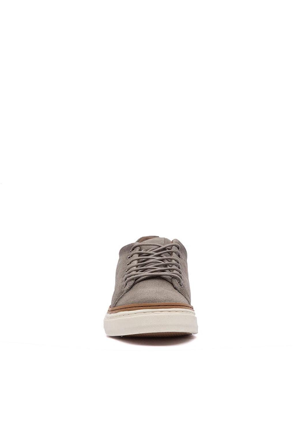 Zapatilla Hombre De Cuero Julio Gris C2-2