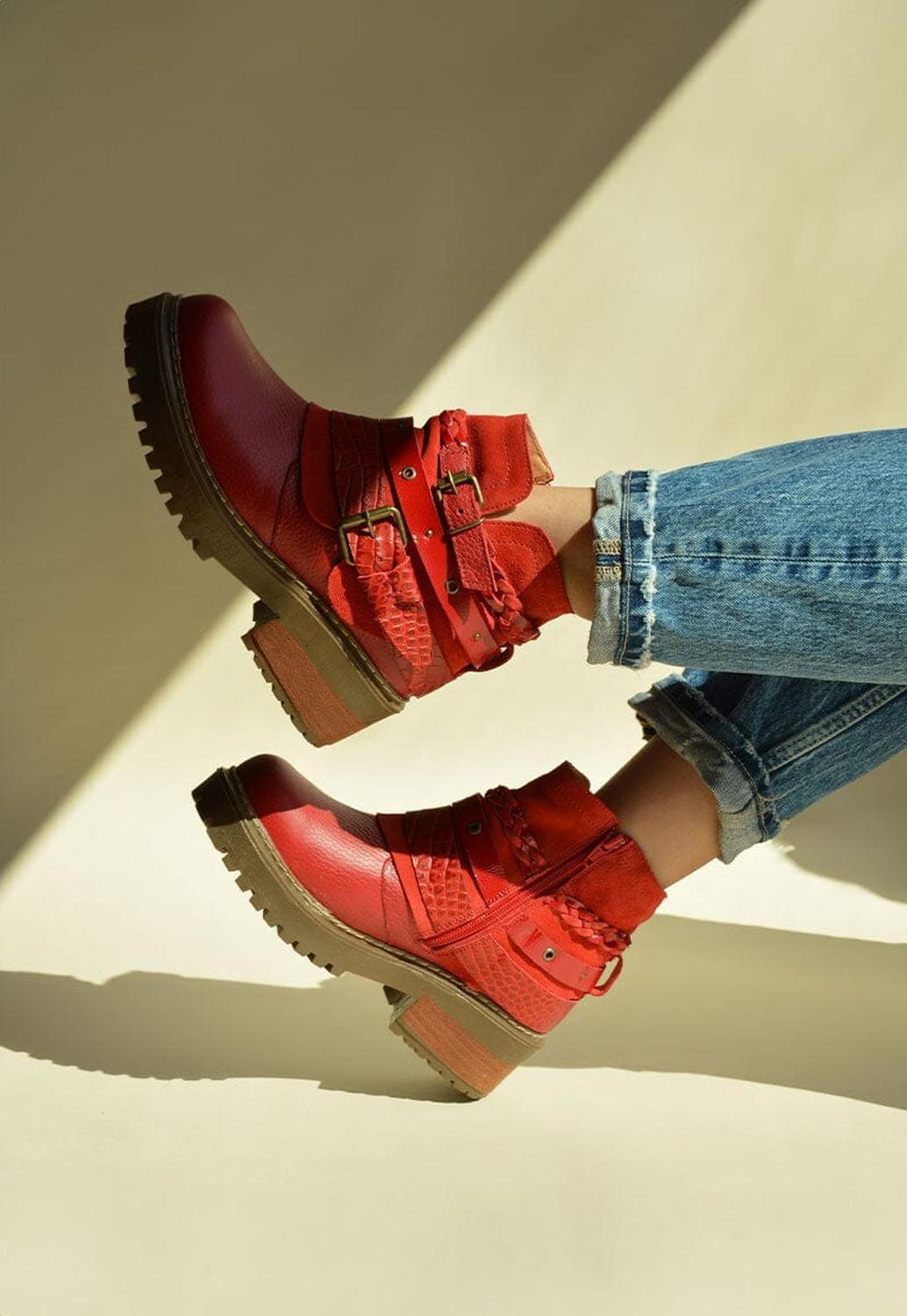 Botin Mujer / Queltehue Rojo-1