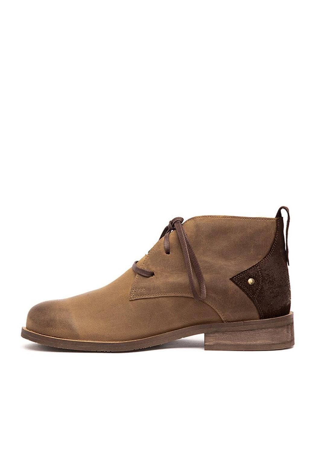 Botin Hombre De Cuero Escuti Cafe C9-3
