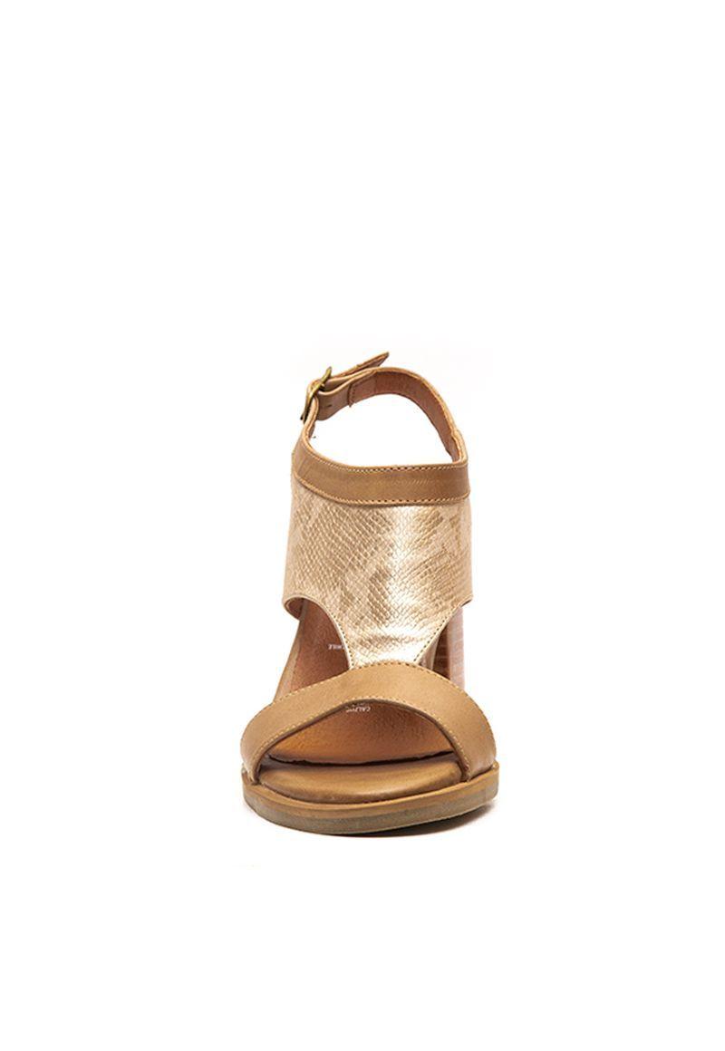 Sandalia De Cuero Litchi C2 Beige Giani Dafirenze-3