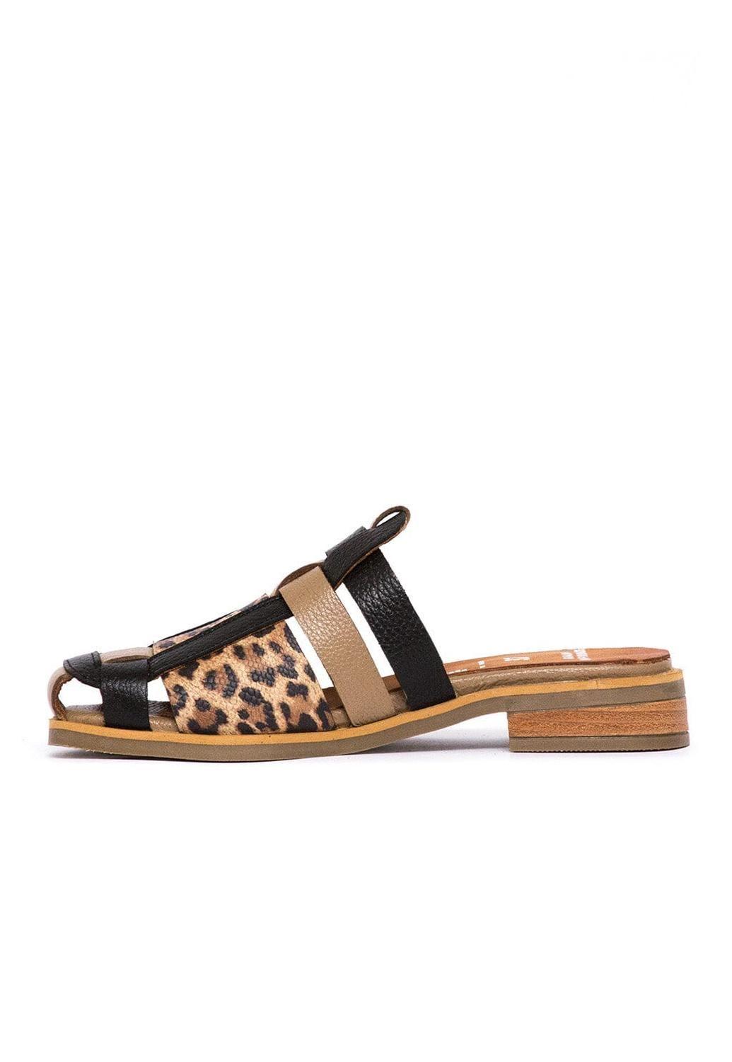 Babucha Mujer / Menfi Negro Print-3