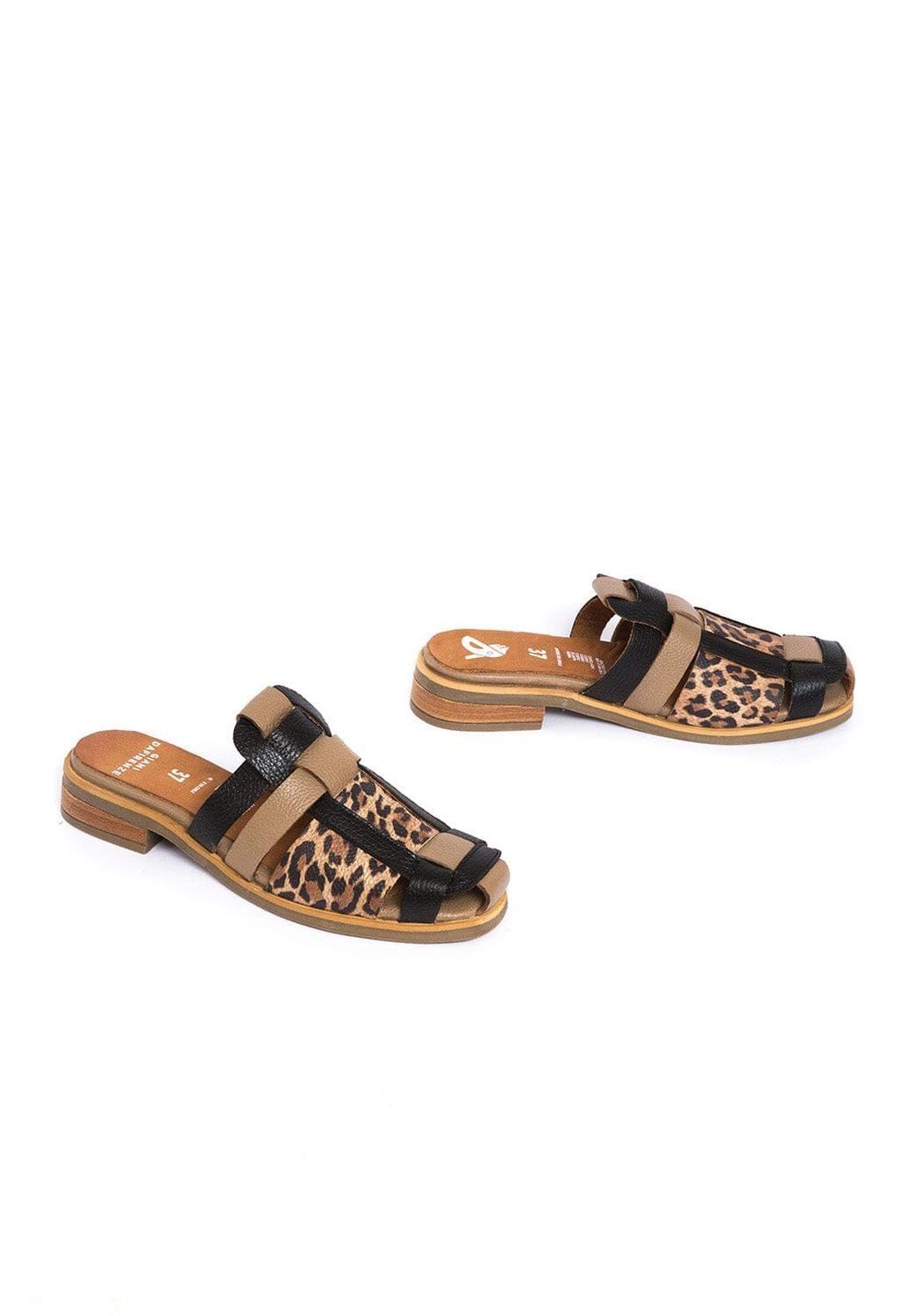 Babucha Mujer / Menfi Negro Print-5