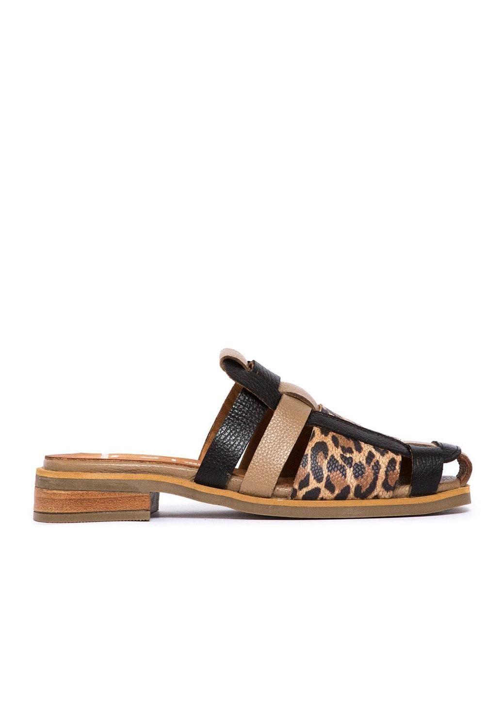 Babucha Mujer / Menfi Negro Print-1