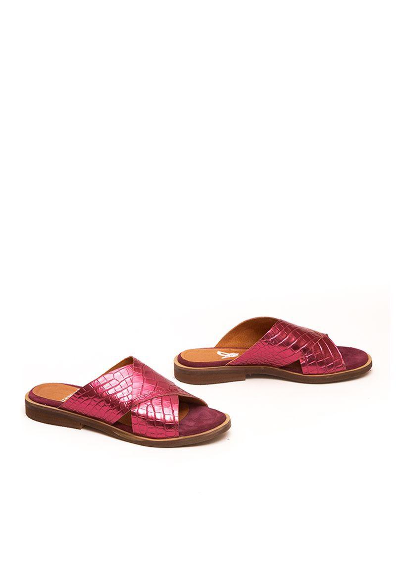 Sandalia De Cuero Columbina C10 Fucsia Giani Dafirenze-2