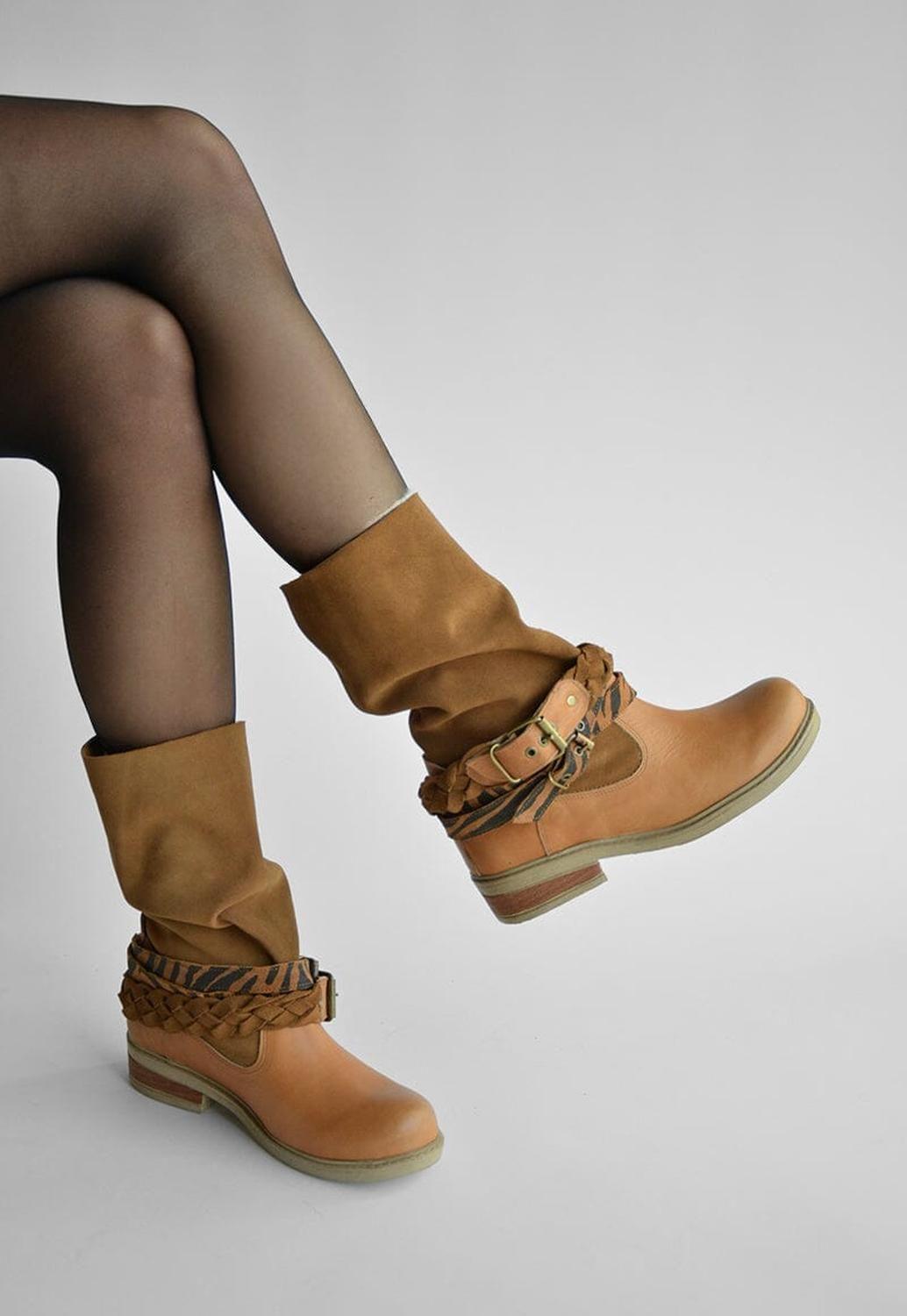 Bota Mujer / Filfil Camel-5