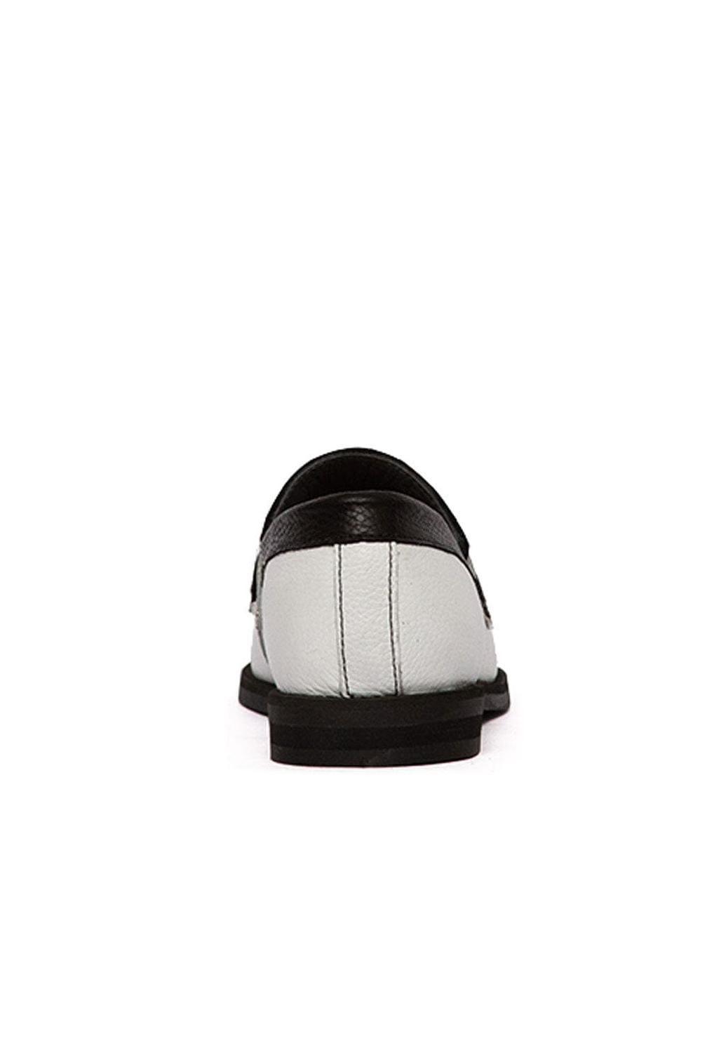 Mocasin Barbie De Cuero Kitty Negro Blanco C1-4