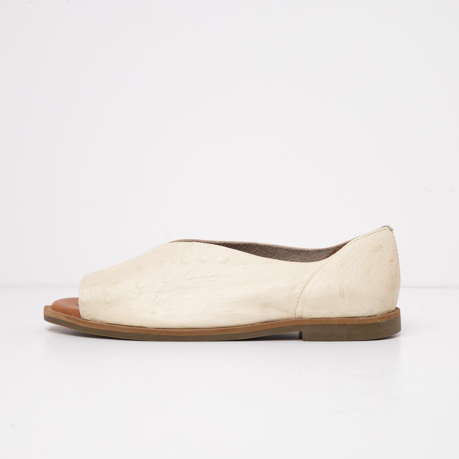 Sandalia Mujer Cuero  Nube Beige-2
