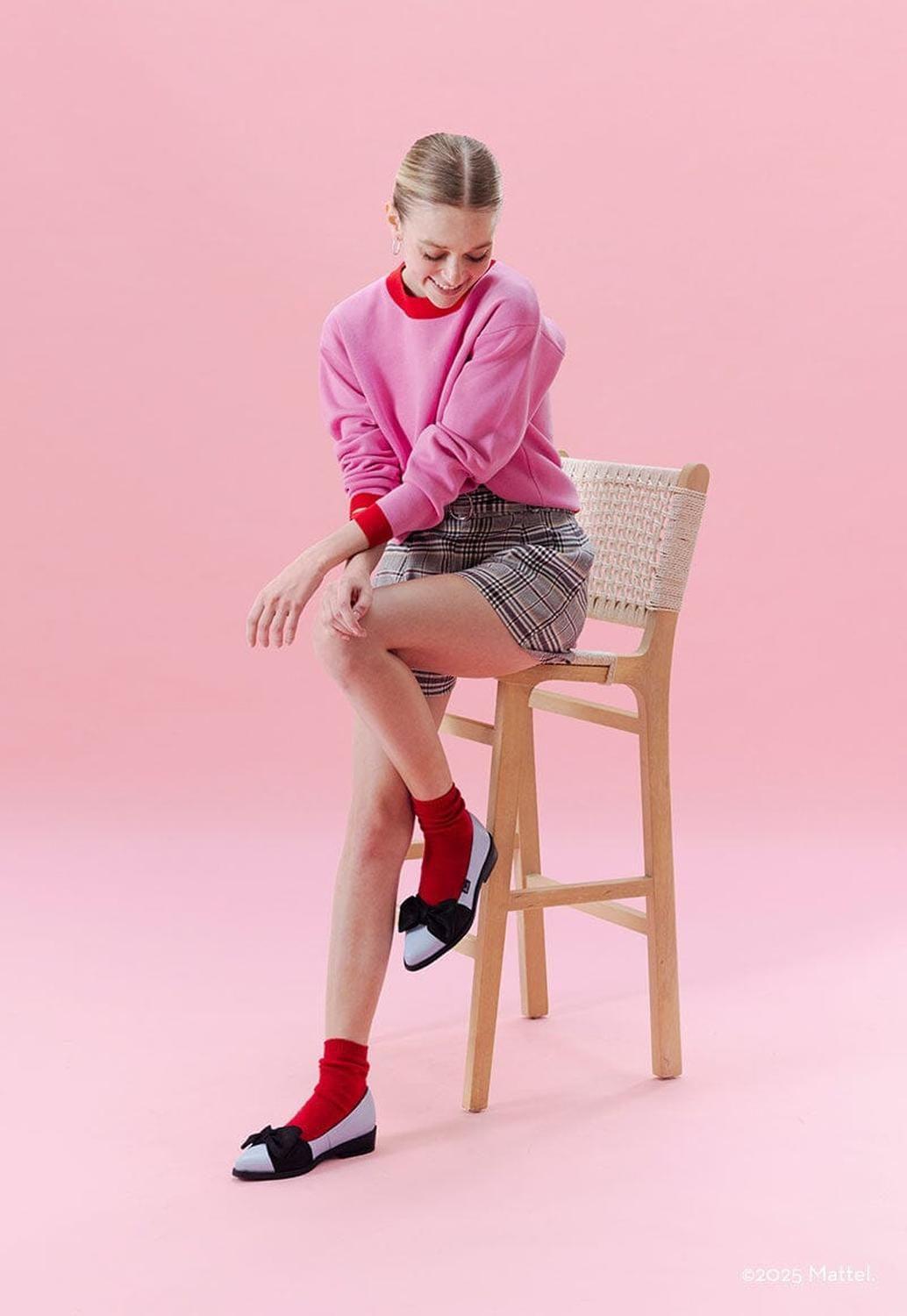 Zapato Barbie De Cuero Betsy Negro Celeste C2-1