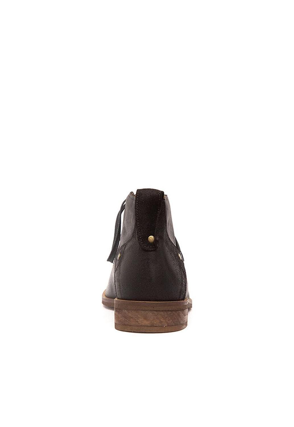 Botin Hombre De Cuero Escuti Negro C8-4