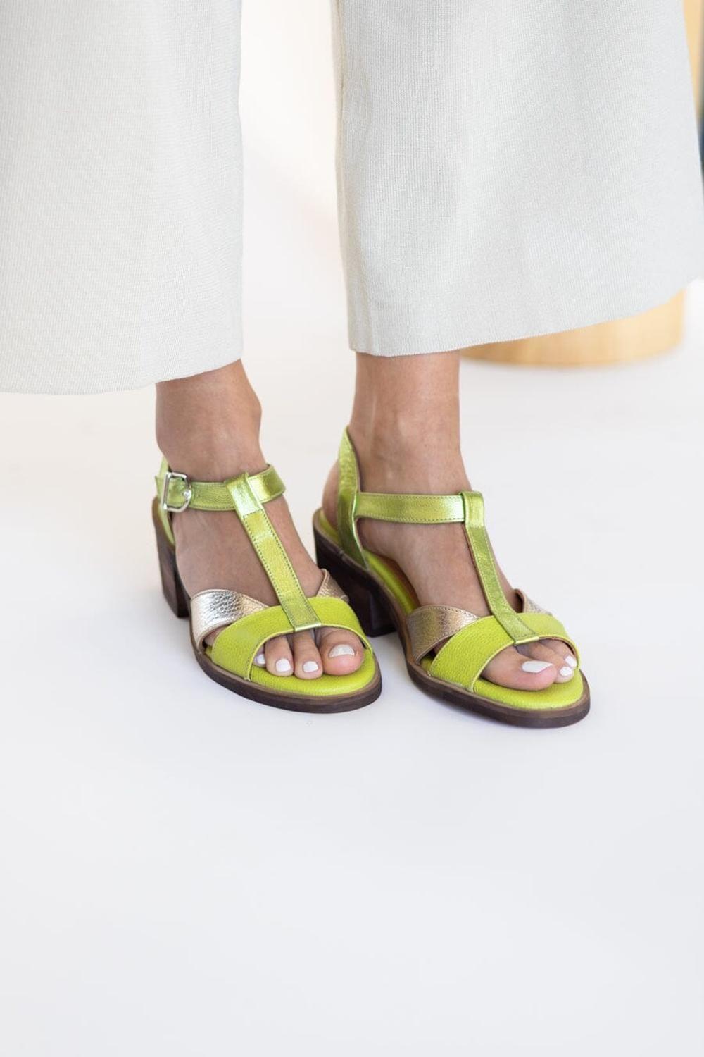 Sandalia Mujer / Sauco Verde Niquel-2