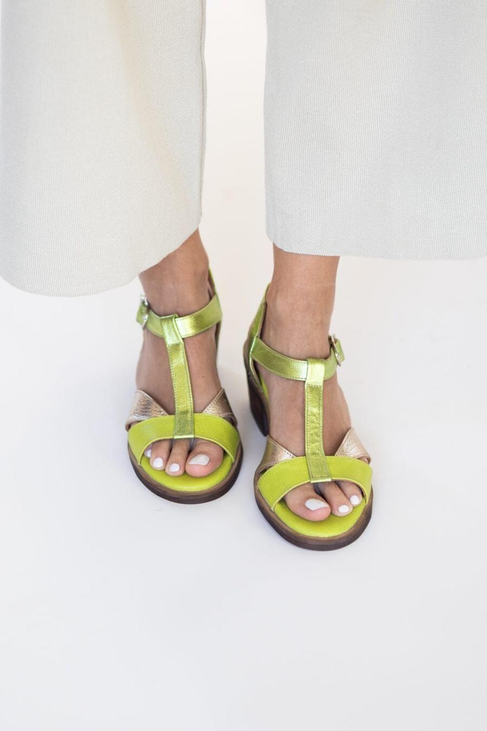 Sandalia Mujer / Sauco Verde Niquel-3