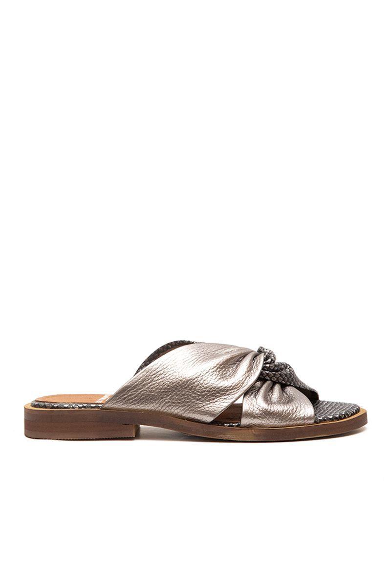 Sandalia De Cuero Marabu C9 Negro Giani Dafirenze-4