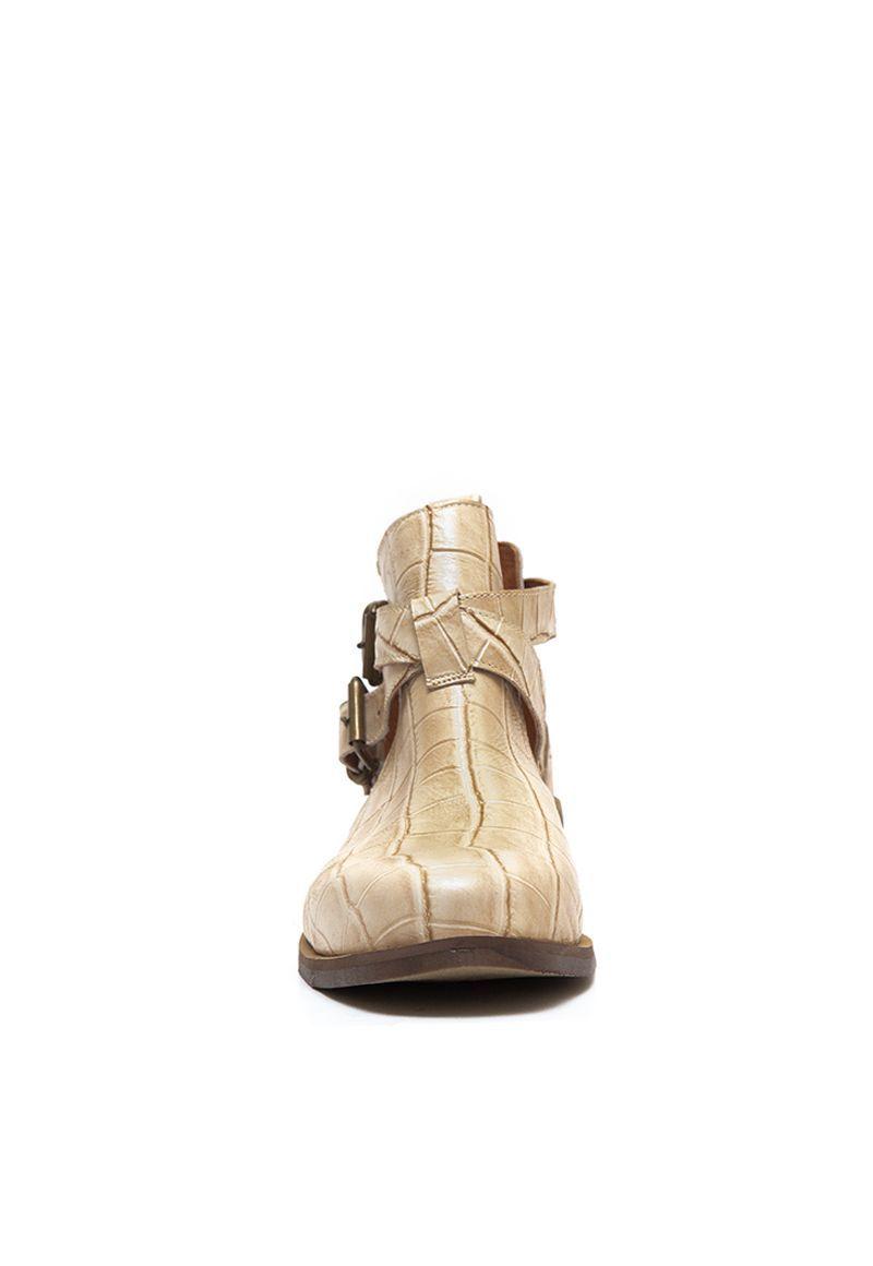 Botin De Cuero Coati C2 Beige Giani Dafirenze-3