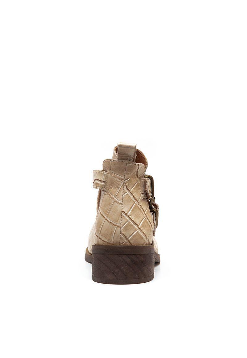Botin De Cuero Coati C2 Beige Giani Dafirenze-5