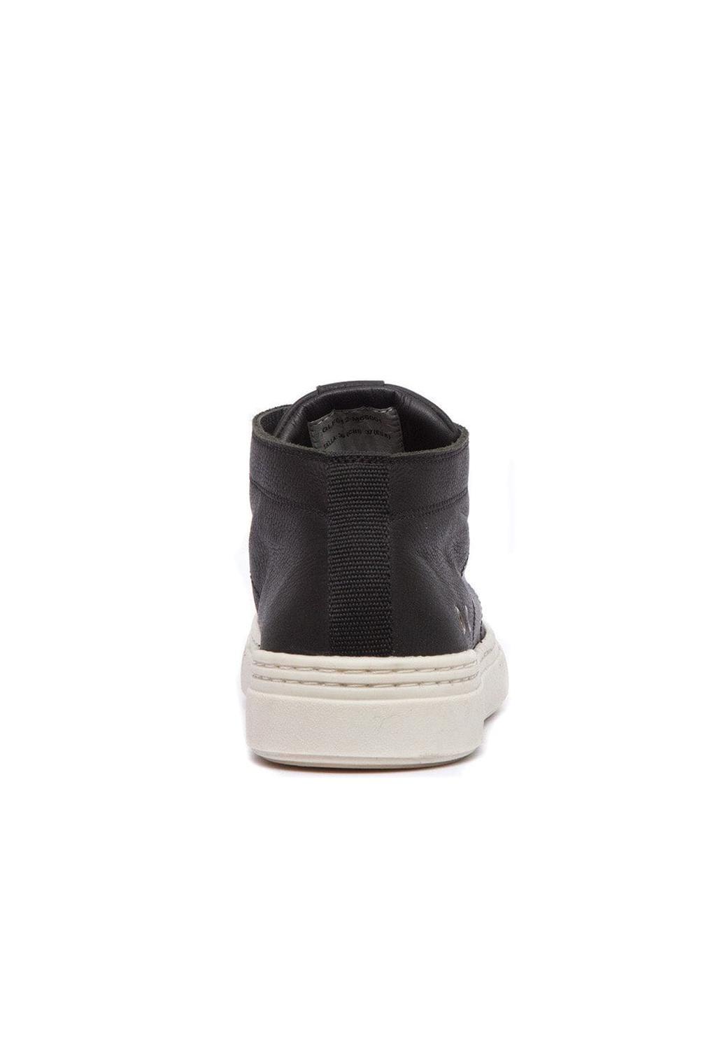 Zapatilla Mujer De Cuero Adela Negro C1-4