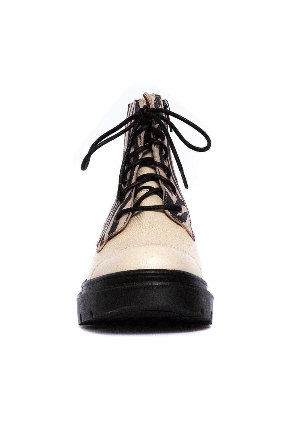 Botines Mujer / Tiuque Zebra Blanco-1