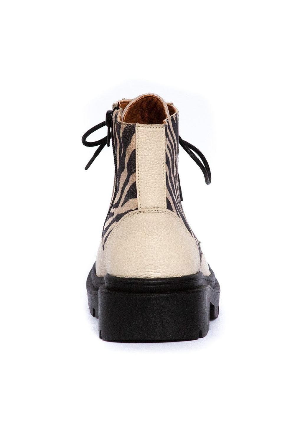 Botines Mujer / Tiuque Zebra Blanco-3