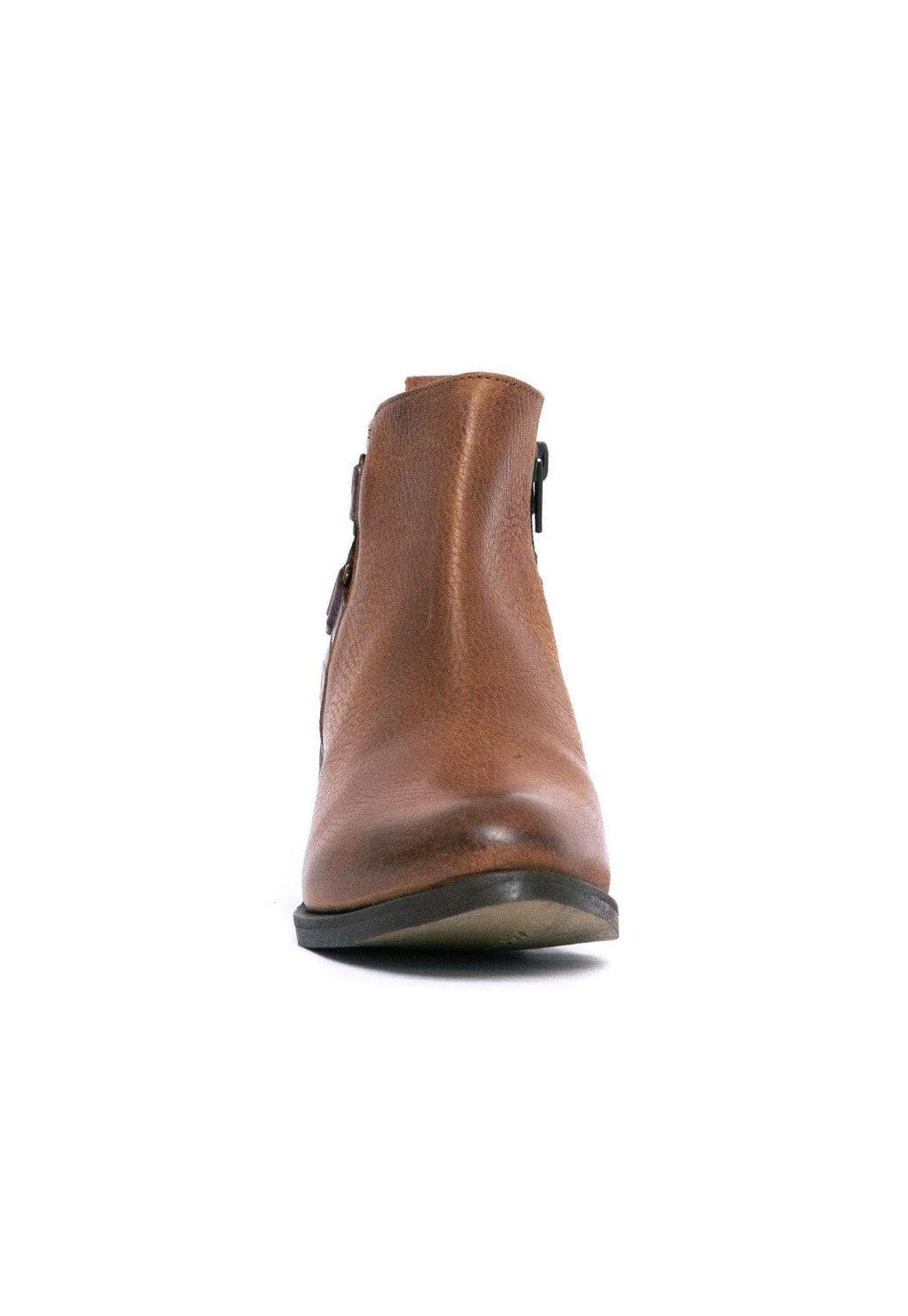 Botin Mujer De Cuero Olga Café C5-2