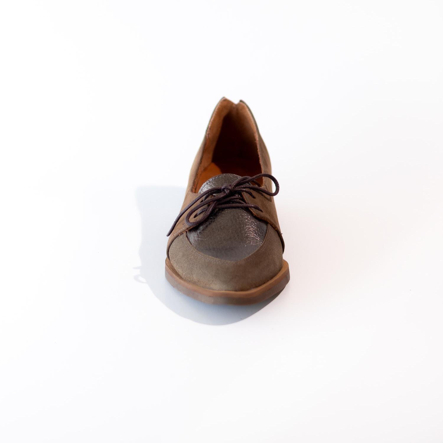 Zapato Mujer / Indira Taupe Metálico-3