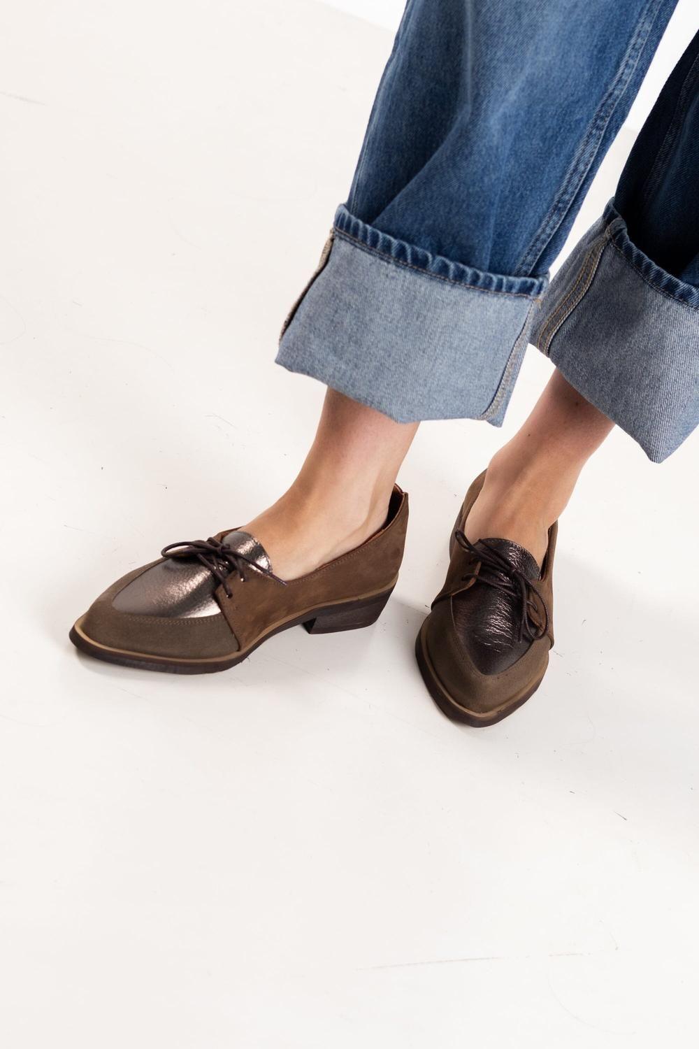 Zapato Mujer / Indira Taupe Metálico-6