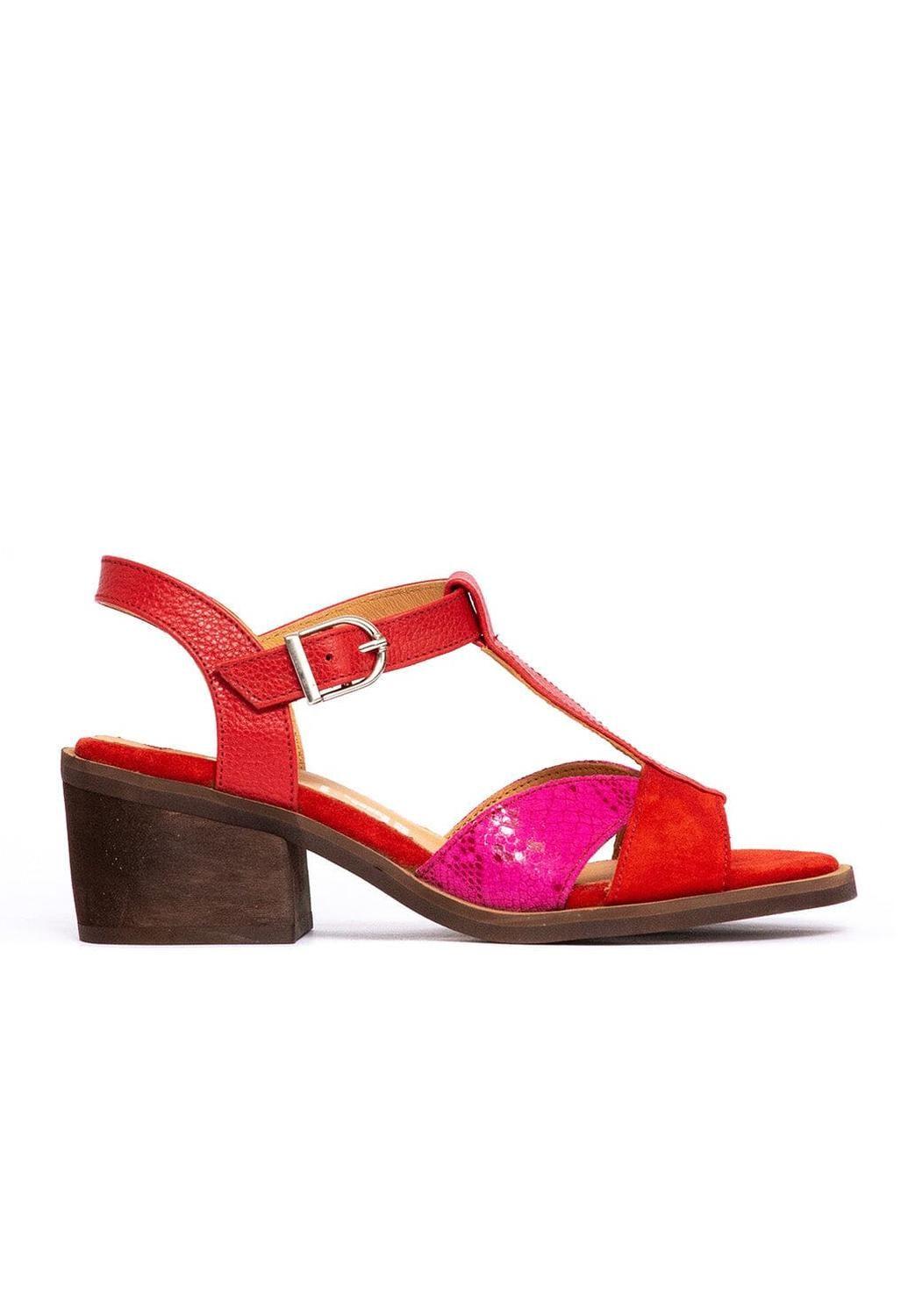 Sandalia Mujer / Sauco Rojo Fucsia-0