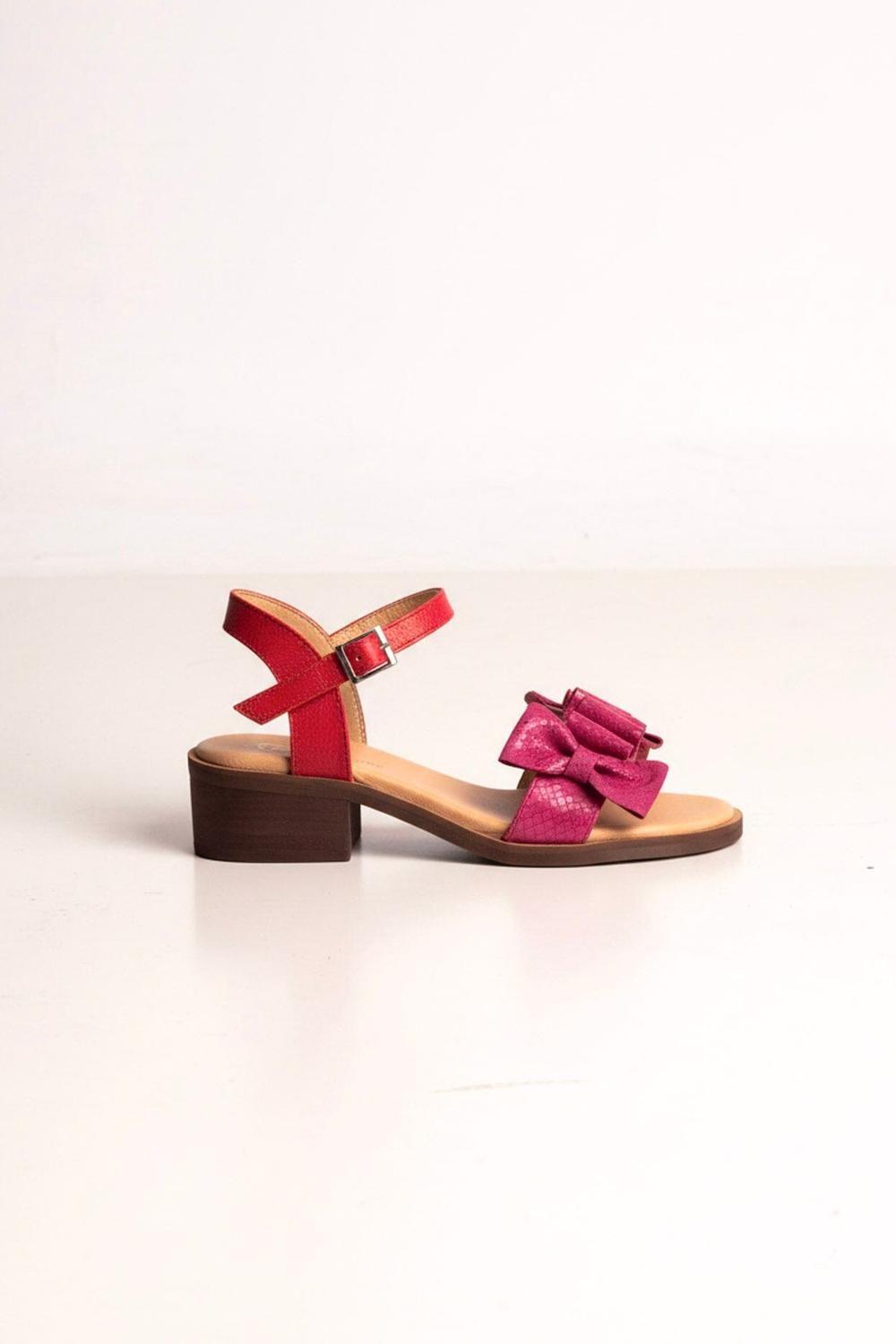 Sandalia Mujer / Nogal Rojo-0