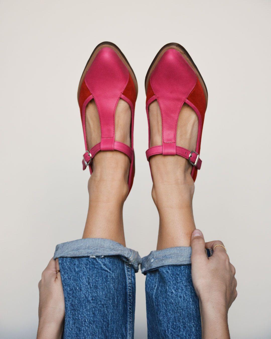 Zapato De Cuero Lingue C2 Fucsia Giani Dafirenze-1