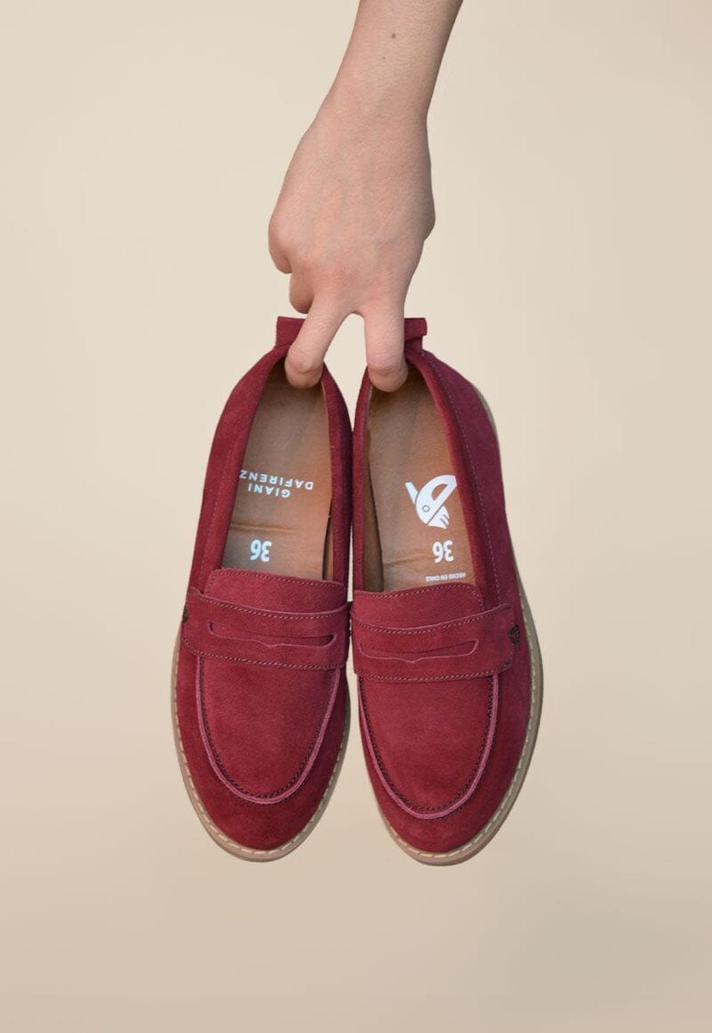 Mocasin Mujer / Coligue Burdeo-6