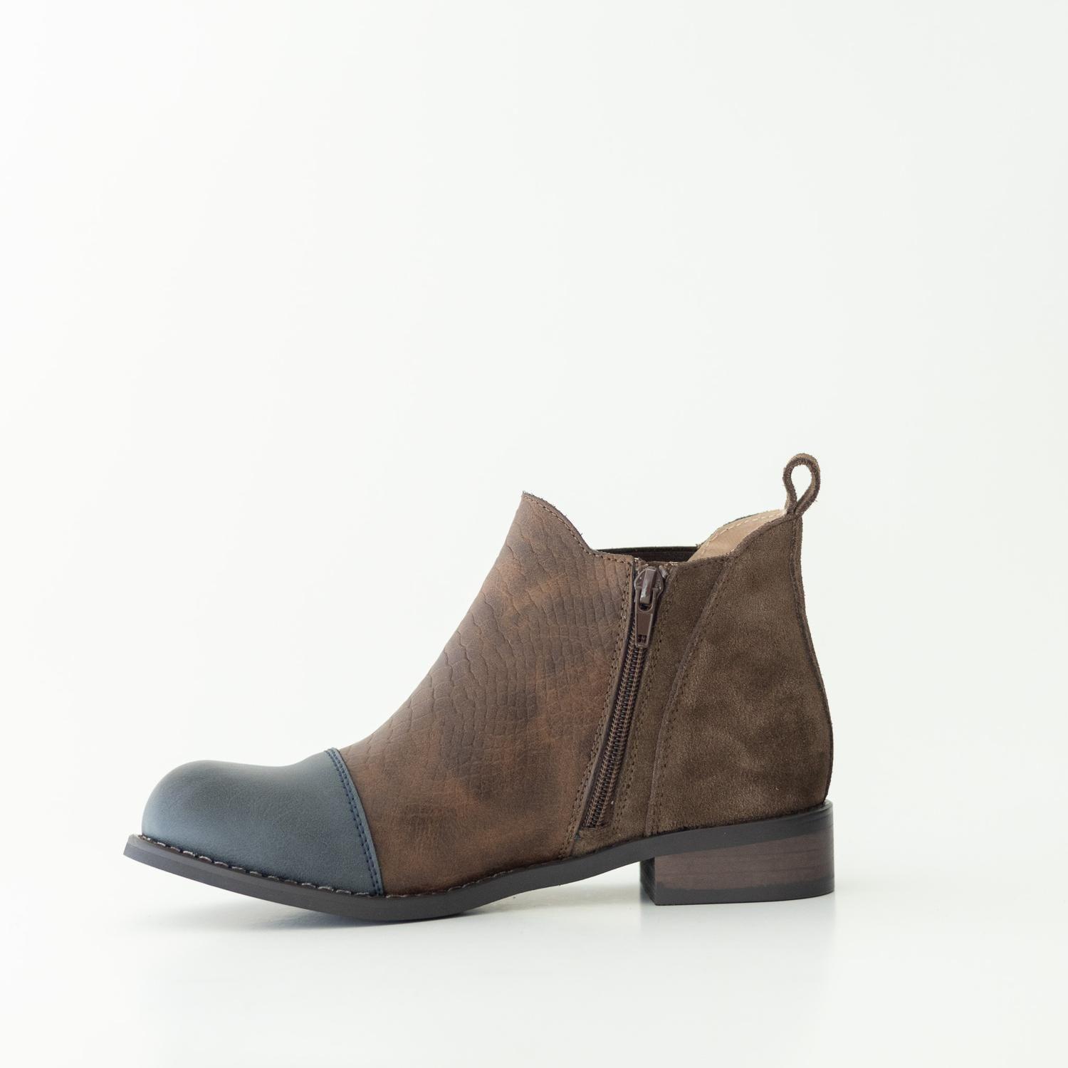 Botin Mujer / Verdecillo Cafe Gris-2