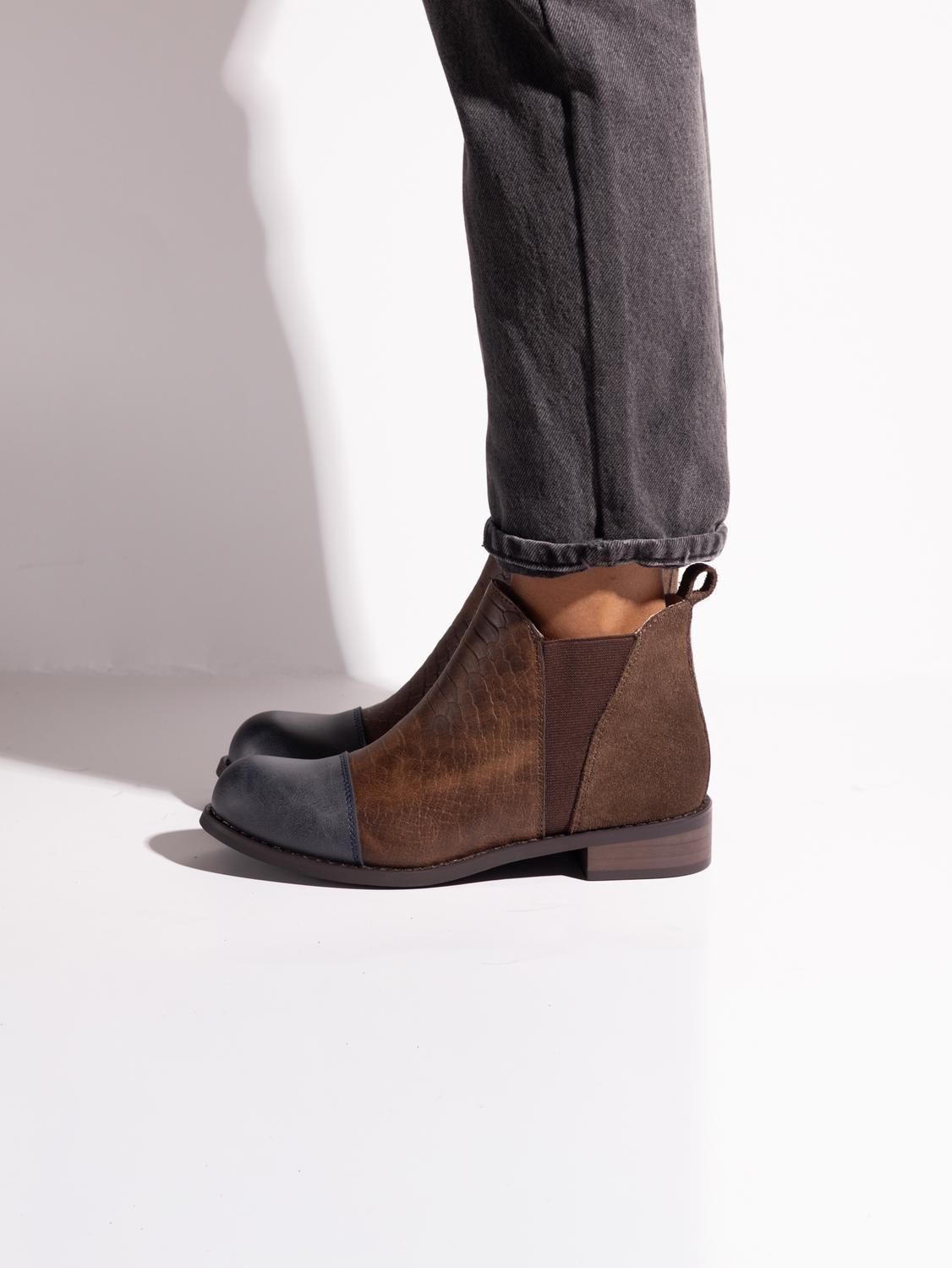 Botin Mujer / Verdecillo Cafe Gris-5