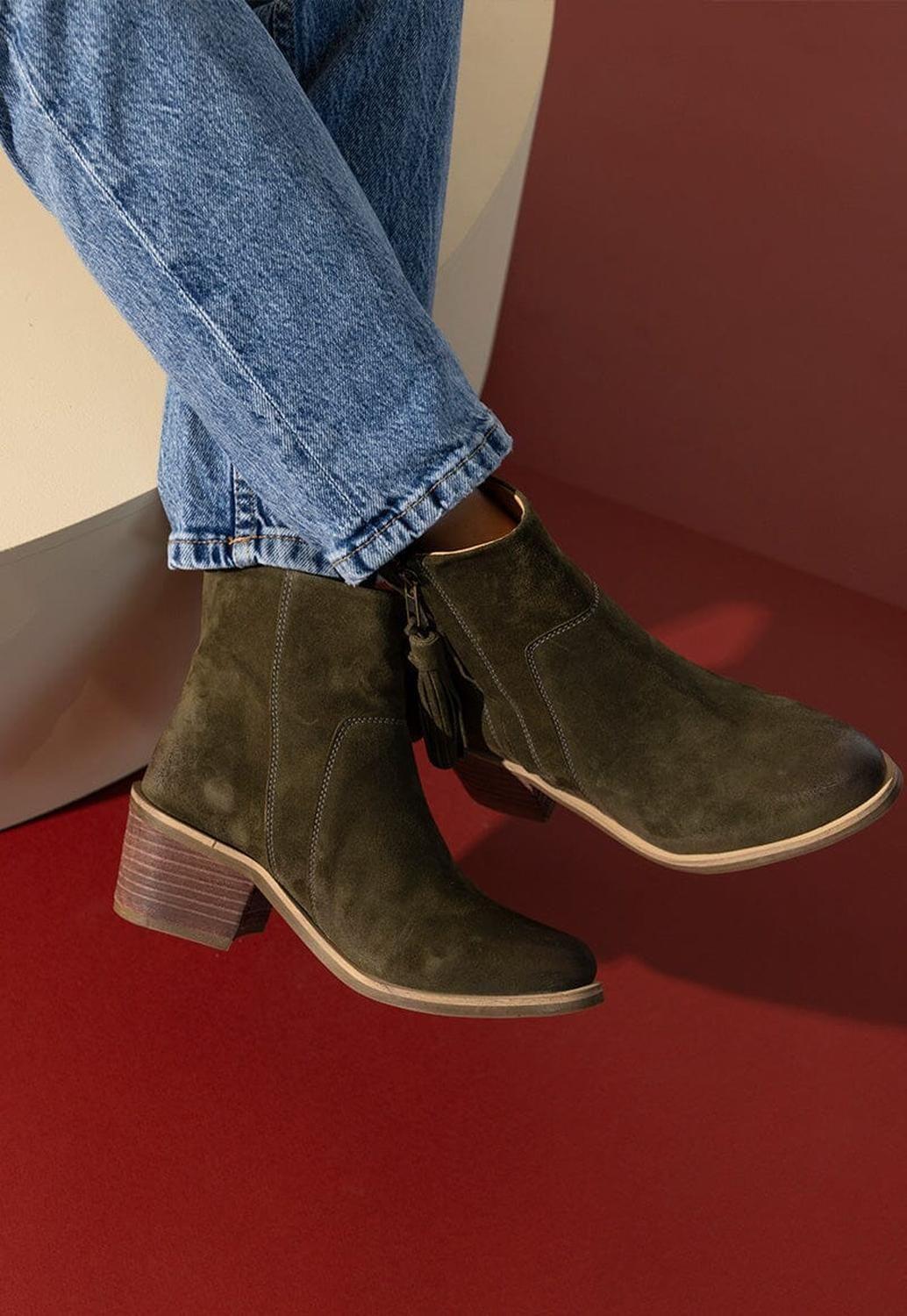 Botin Mujer / Rosa Verde-1
