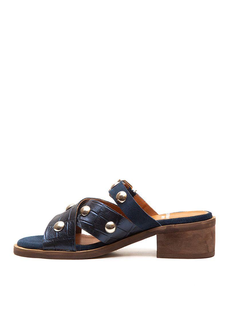 Sandalia De Cuero Tipuana C1 Azul Giani Dafirenze-0