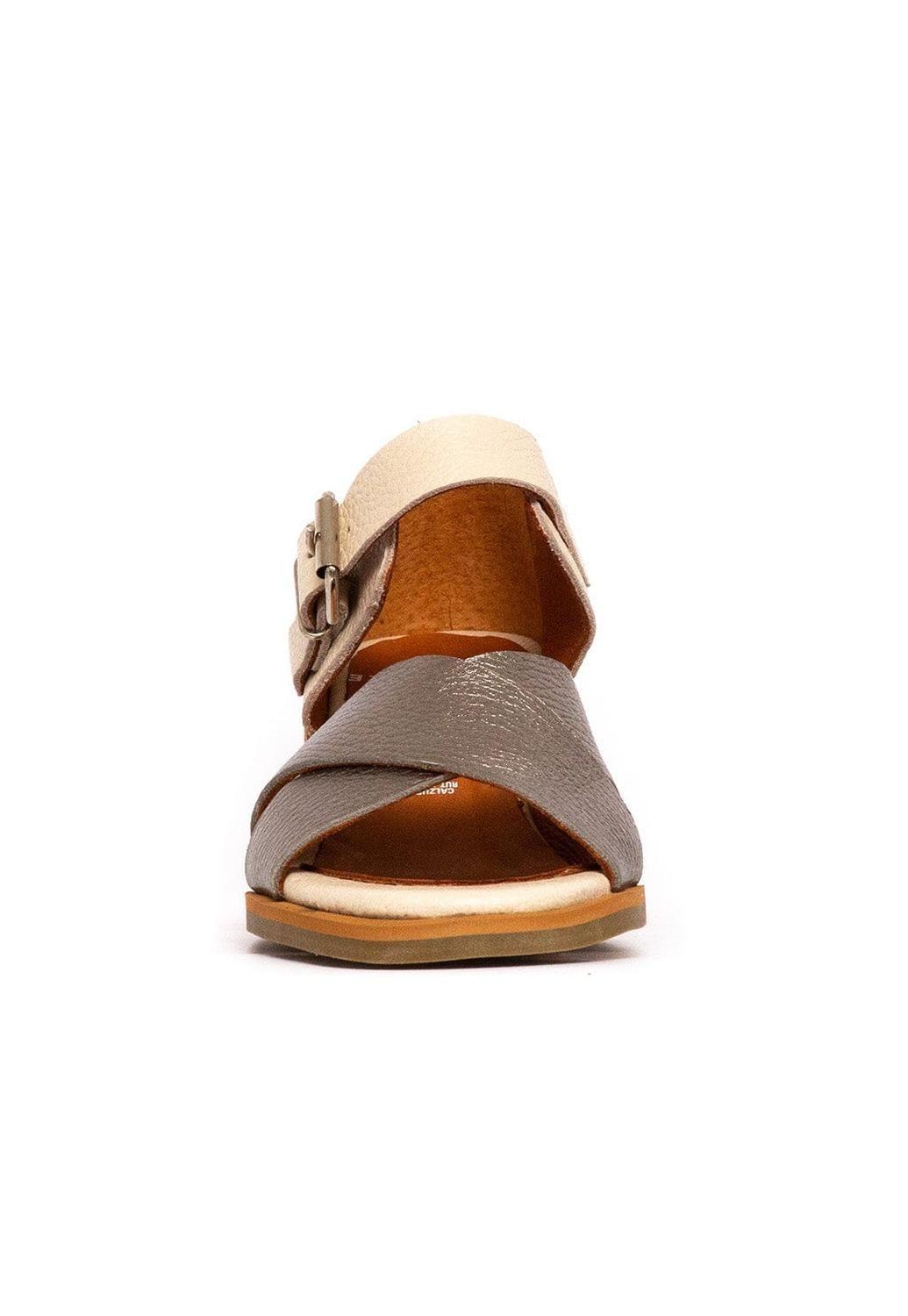 Sandalia Mujer / Nera Metálico Beige-5