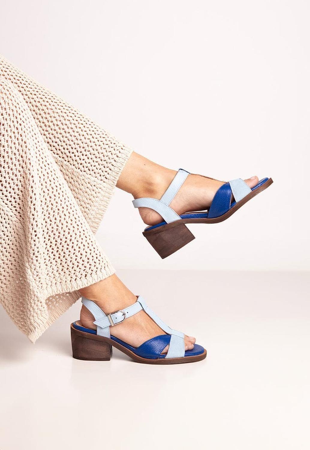 Sandalia Mujer / Sauco Celeste-1