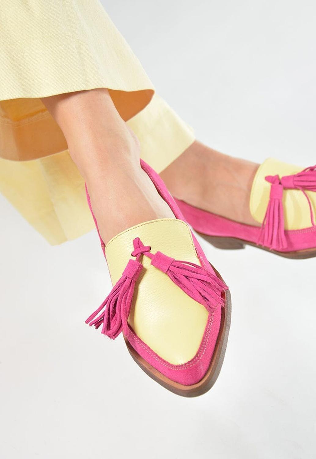 Zapato Mujer / Allegra Fucsia Amarillo-6